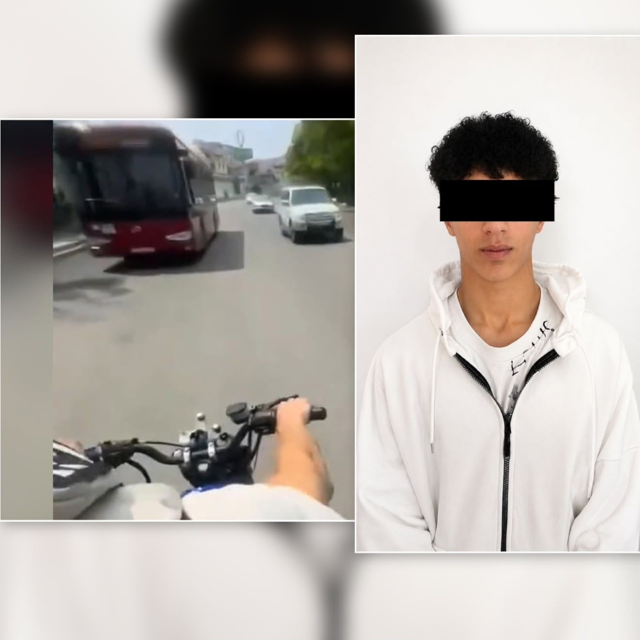 Təhlükəli motosiklet sürücüsünü polis saxladı