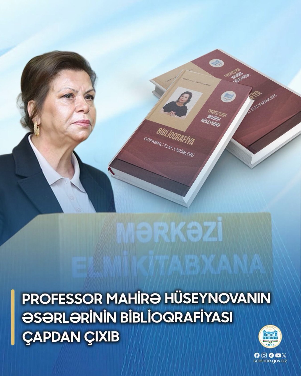 Professor Mahirə Hüseynovanın əsərlərinin biblioqrafiyası çapdan çıxıb