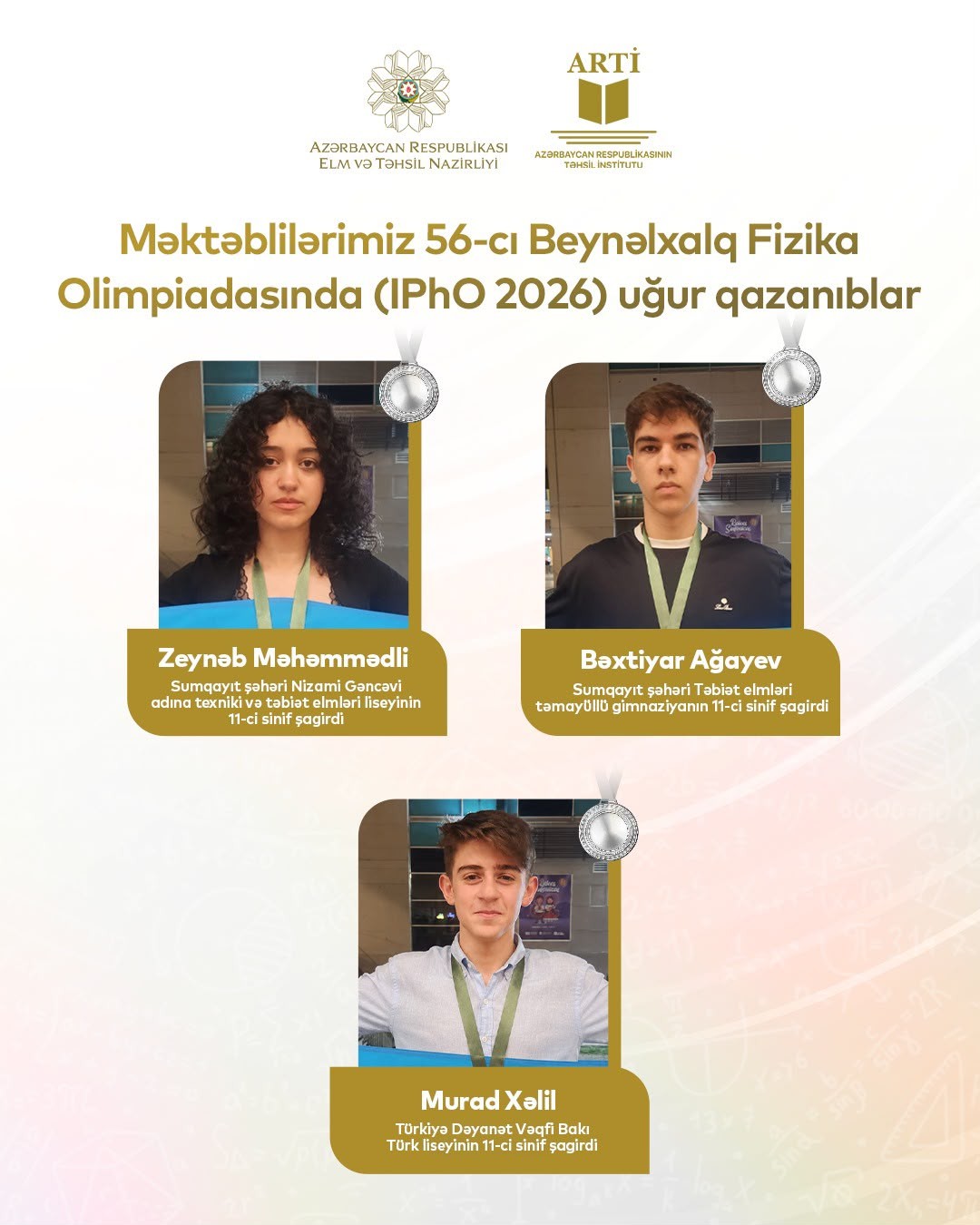 Azərbaycan məktəbliləri 20 ilin ən yüksək nəticəsini əldə ediblər