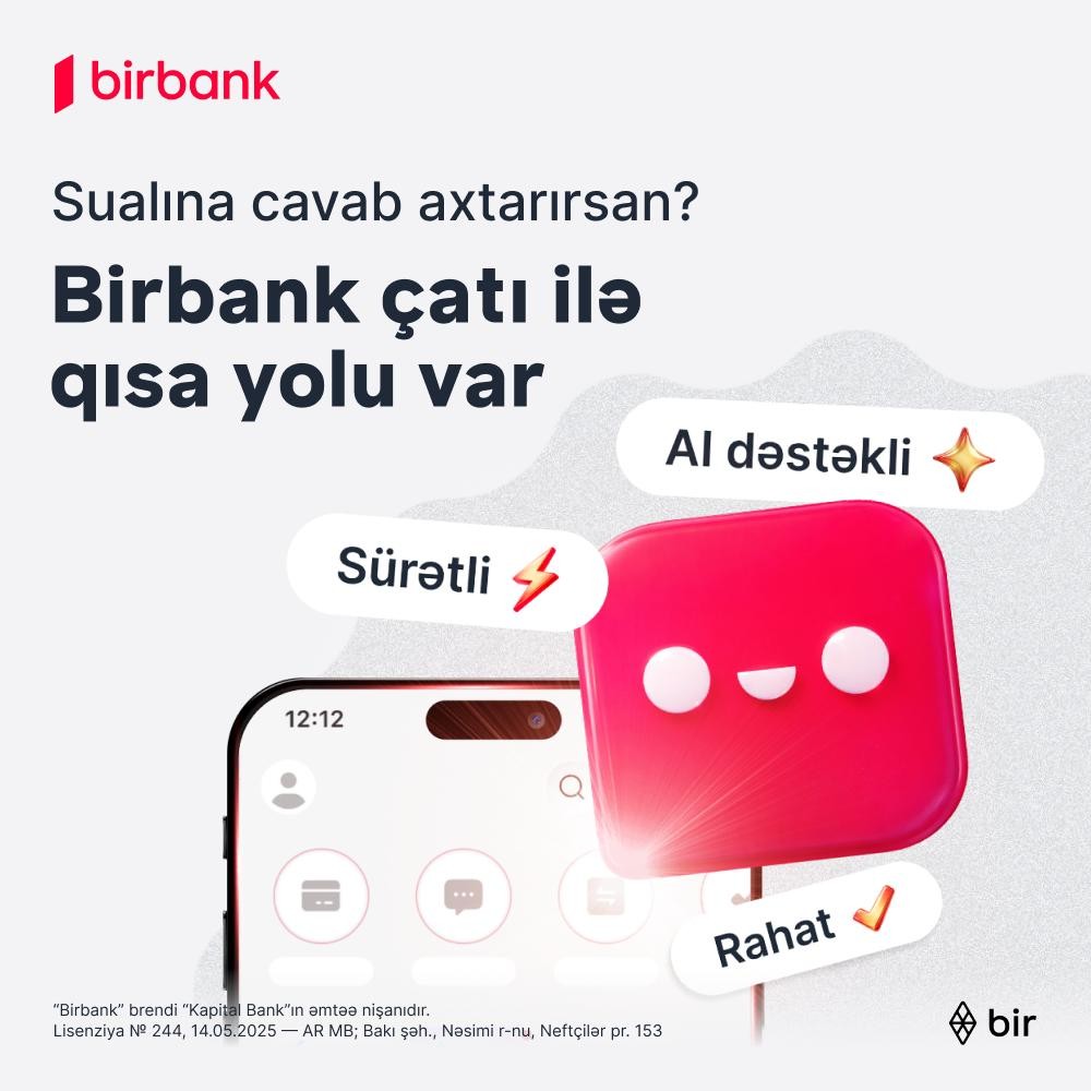 Birbank-la bütün suallara cavab almağın QISA YOLU VAR