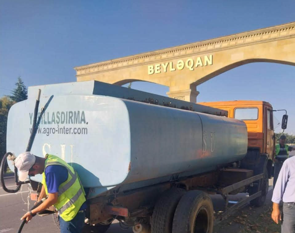 Beyləqanda abadlıq, təmizlik və yaşıllaşdırma işləri davam edir