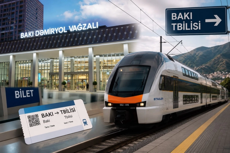 Bakıda Dəmiryolu Vağzalında gərginlik: Gürcüstana BİLET TAPILMIR