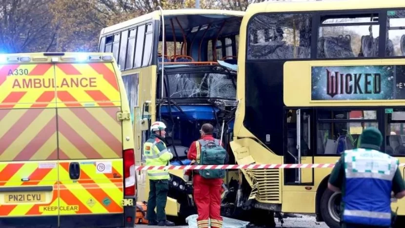 Avtobuslar toqquşdu: Xeyli sayda yaralı var