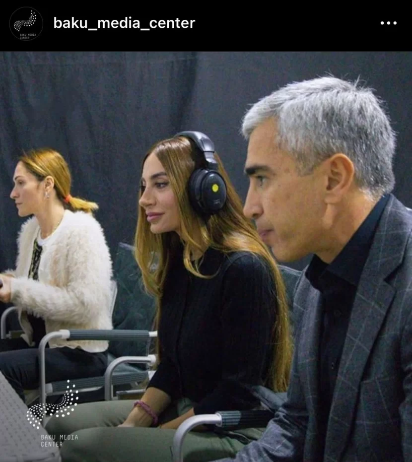 Arzu Əliyeva yeni filmin çəkiliş meydançasında