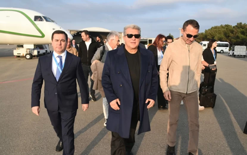 “Barselona” prezidenti Bakıda - Foto