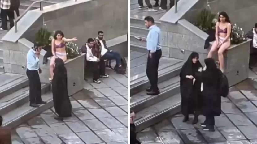 İranda soyunaraq etiraz edən qadından XƏBƏR VAR