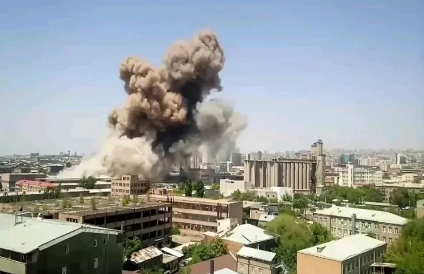 Ermənistanda partlayış baş verib