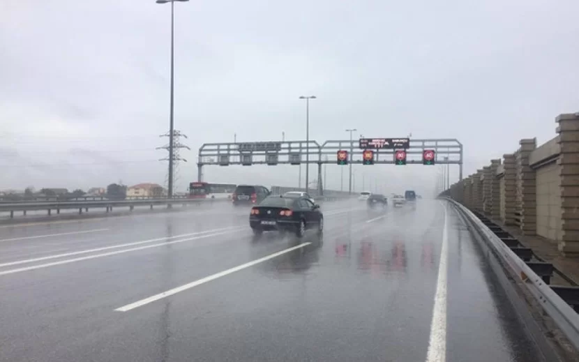 Bu yolda sürət həddi endirildi