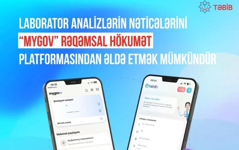 TƏBİB-dən vətəndaşlar üçün YENİLİK: Laborator Nəticələr Artıq “mygov” Platformasında