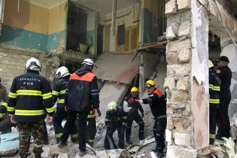 Sumqayıtdakı partlayışda şoka düşən qadın ÖLDÜ