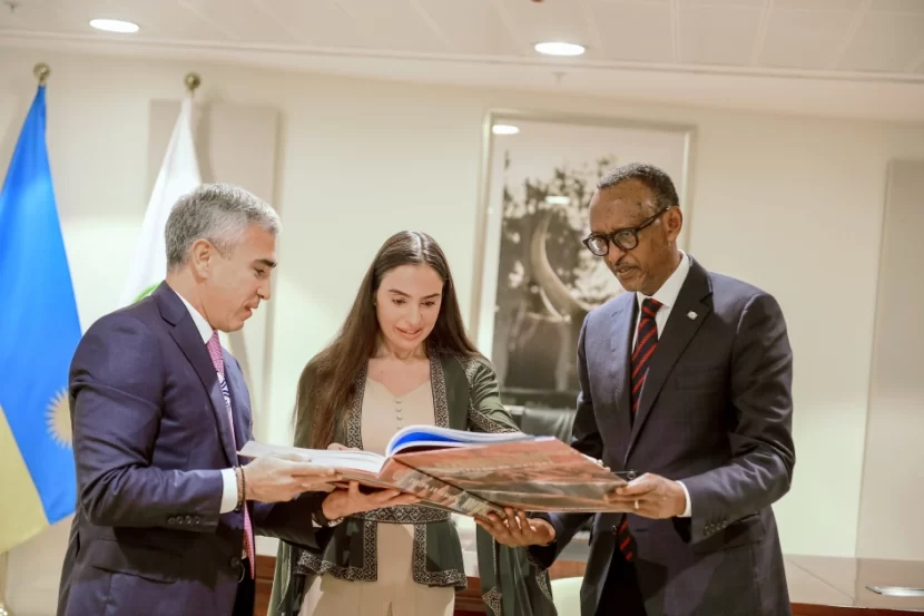 Leyla Əliyeva Ruanda Prezidenti ilə görüşüb