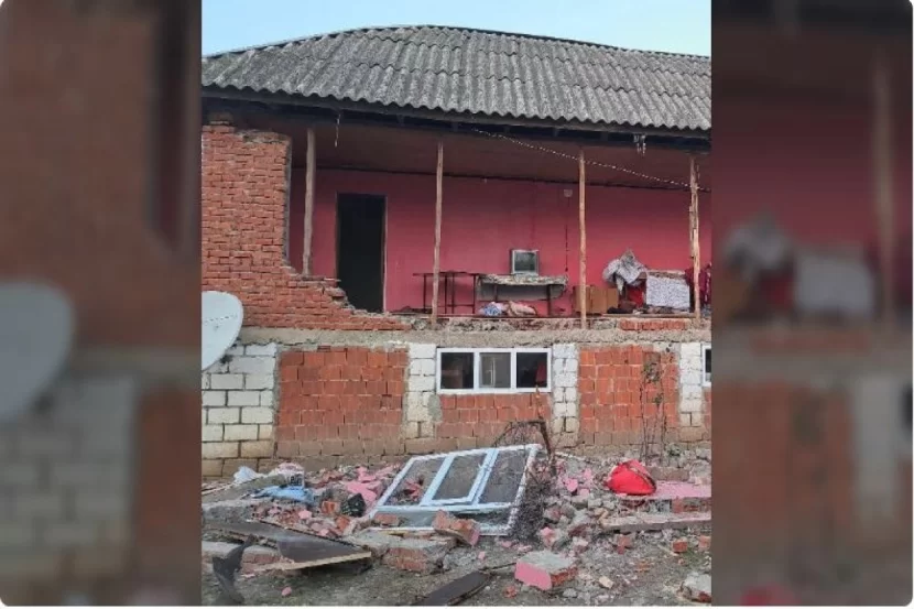 Masallıda dəhşətli partlayış, YARALANAN VAR - FOTO