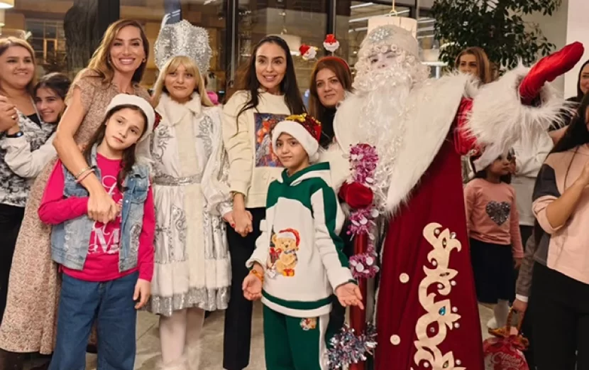 Leyla və Arzu Əliyevalar uşaqlarla bir arada - Fotolar