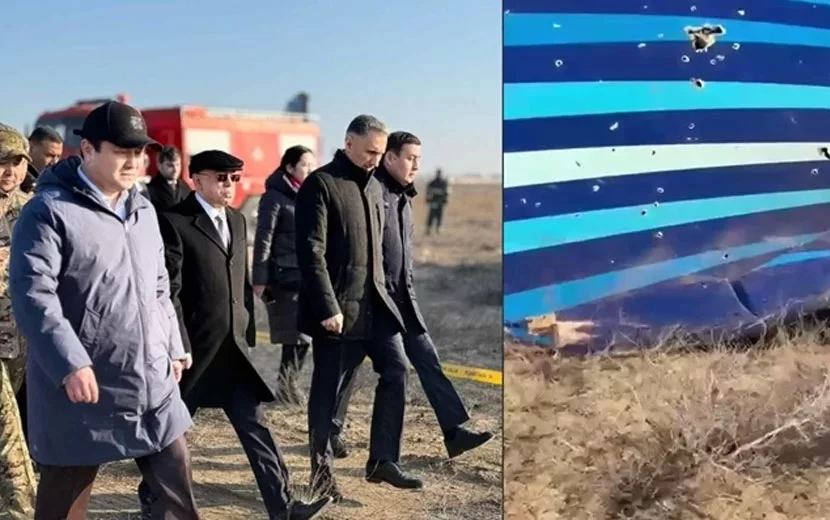 Qazaxıstan rəsmisi təyyarədə atəş izlərinin olması iddialarını şərh edib
