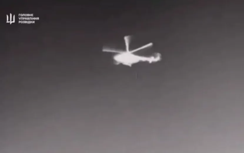 Rusiyanın helikopteri dəniz dronu ilə vuruldu