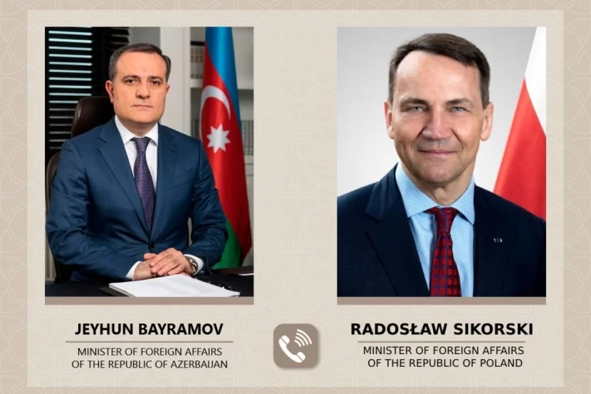 Ceyhun Bayramov polşalı həmkarı ilə DANIŞDI