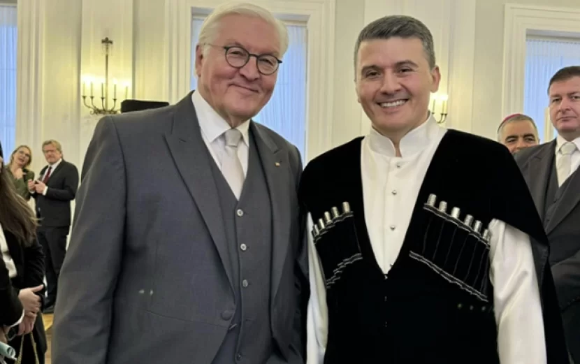 Nəsimi Ağayev Almaniya Prezidenti ilə görüşə belə getdi - Foto