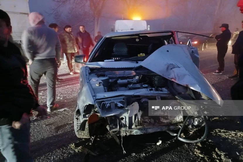 Goranboyda iki maşın toqquşub, xəsarət alan var - FOTO
