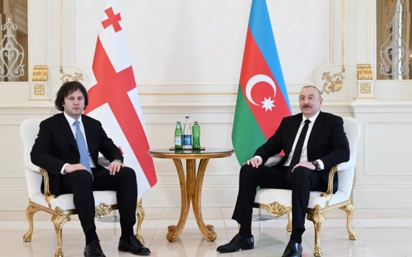 Prezident və Kobaxidze mətbuata bəyanatlarla çıxış etdilər - FOTOLAR /YENİLƏNİB