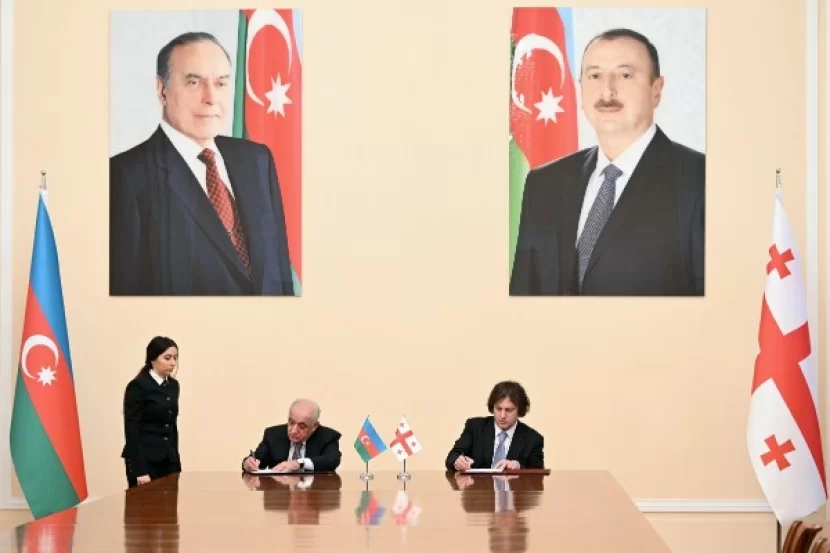 Azərbaycanla Gürcüstan arasında 4 sənəd imzalanıb - FOTOLAR