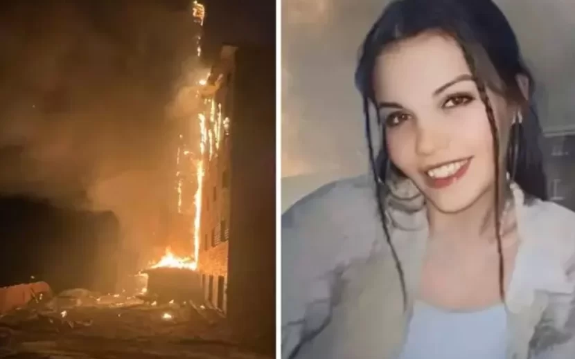 Yanğına görə 12-ci mərtəbədən atlayan qız xəstəxanada öldü - VİDEO