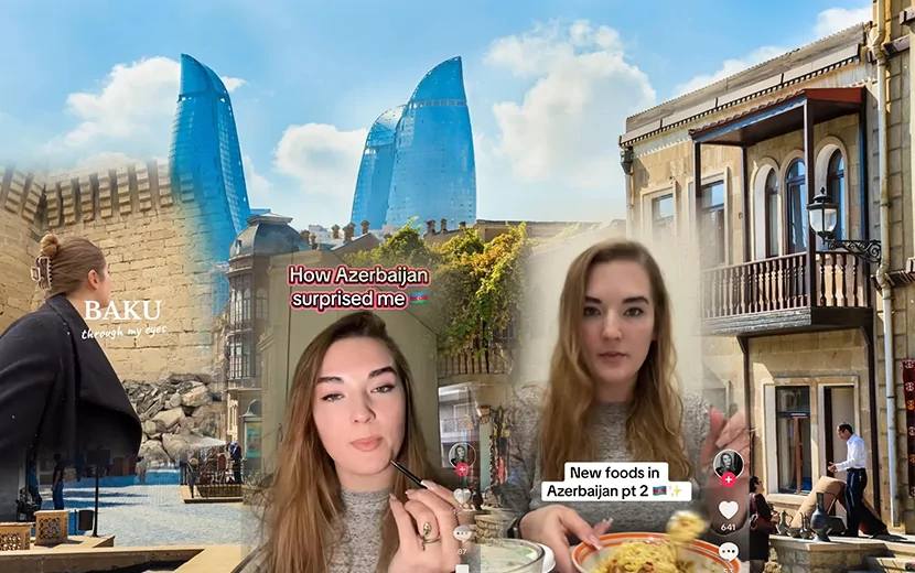 ABŞ-li turist Bakı təəssüratlarını bölüşdü: Şəhər o qədər təmizdir ki... - VİDEO