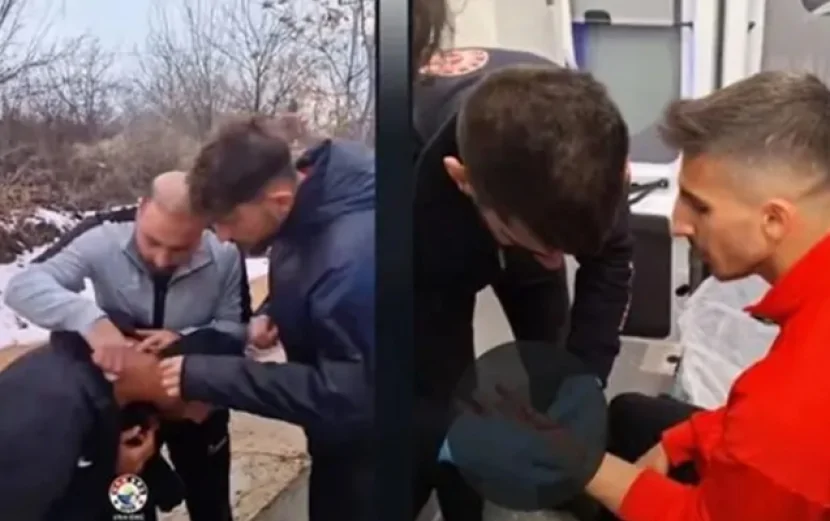 “Vanspor”un komanda avtobusuna hücum - 3 nəfər yaralandı/Video
