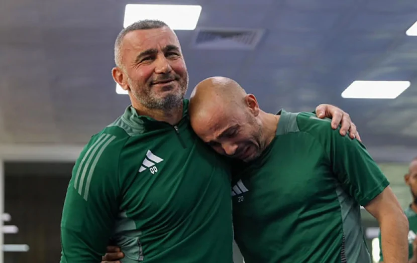 “Qarabağ”la ağlayaraq vidalaşdı - Fotolar