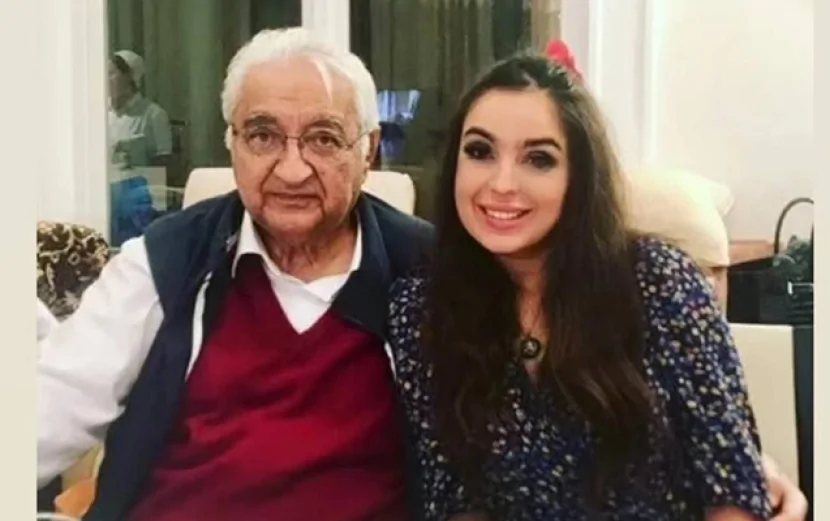Leyla Əliyeva babasını təbrik etdi - Foto 