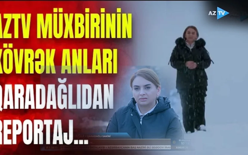 Aztv müxbiri ailəsinin qətlə yetirildiyi əraziyə qızıyla getdi