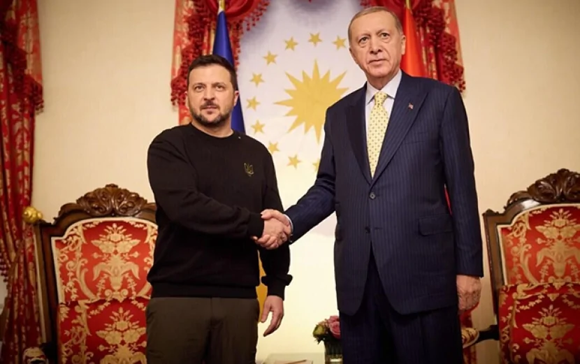 Ərdoğanla Zelenskinin görüşü BAŞLADI