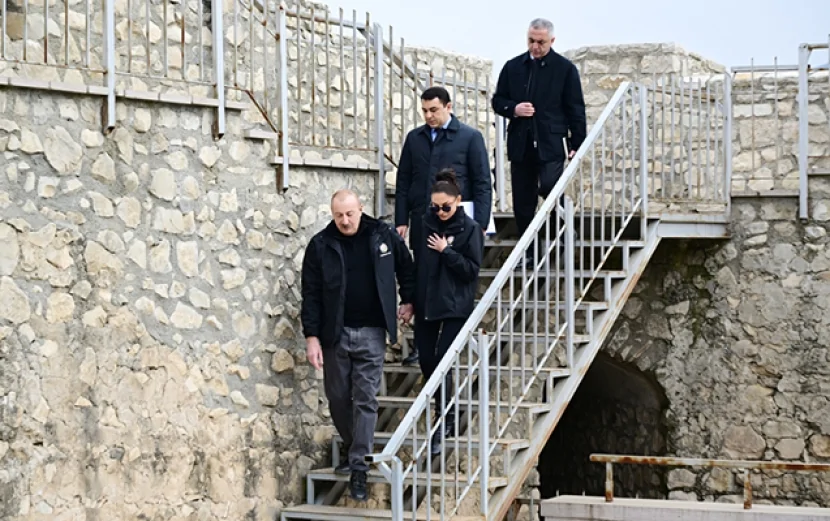 Prezident və xanımı Əsgəran qalasında - Fotolar