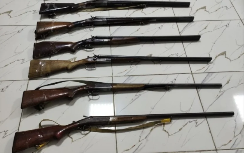 Astarada 7 nəfərdə ov tüfəngi aşkarlandı- Saxlanılan var