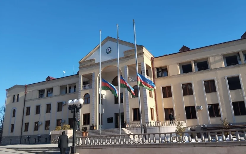 Xankəndi, Xocalı və Ağdərədə bayraqlar endirildi - FOTOLAR
