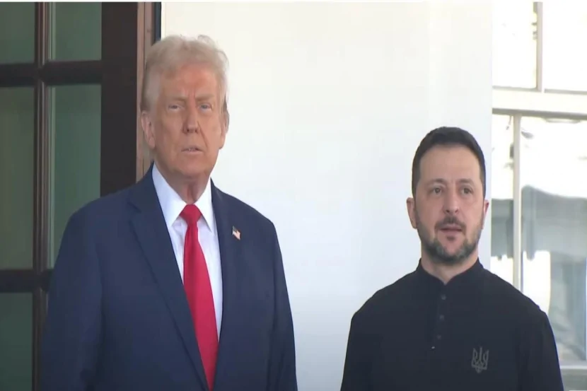 Donald Tramp Ağ Evdə Volodimir Zelenski ilə görüşdü