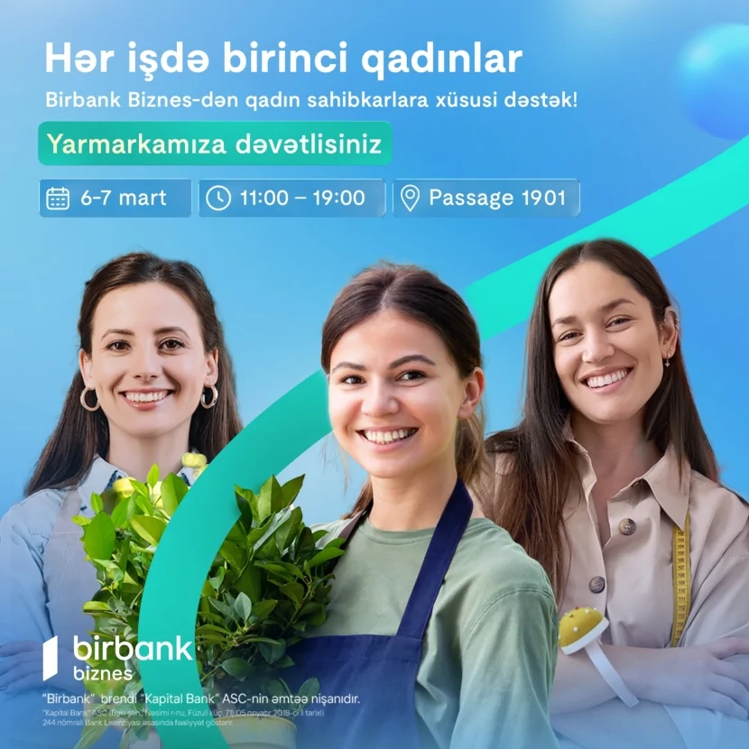 Birbank Biznes-dən Beynəlxalq Qadınlar Gününə özəl “Hər İşdə Birinci Qadınlar” yarmarkası