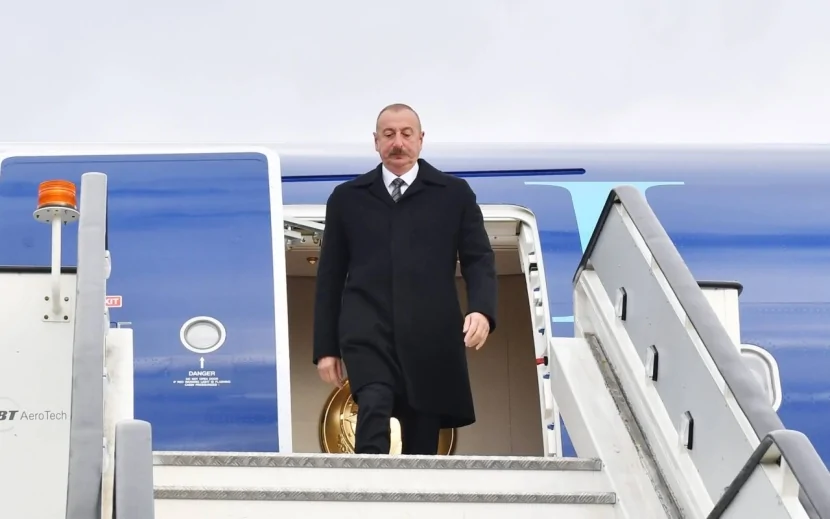 İlham Əliyev Türkiyəyə  getdi