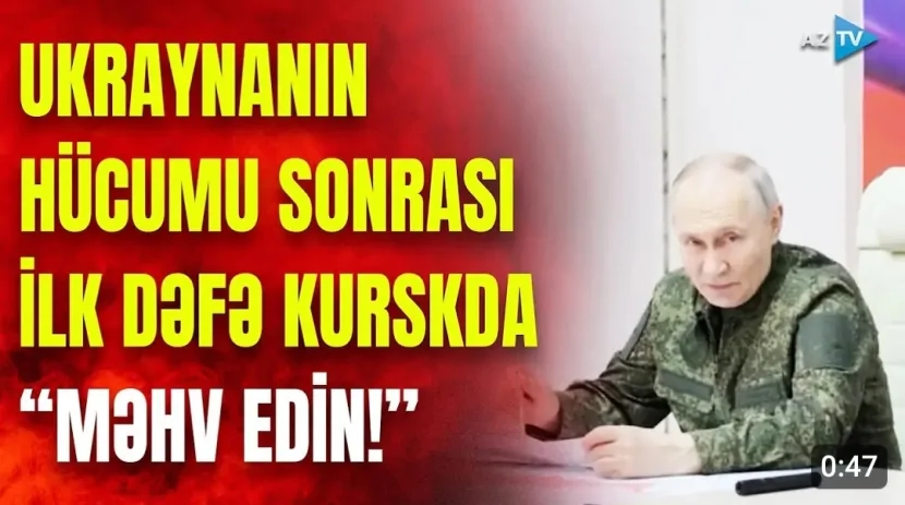 Putin illər sonra HƏRBİ FORMA geyindi- Dərhal əmr verdi