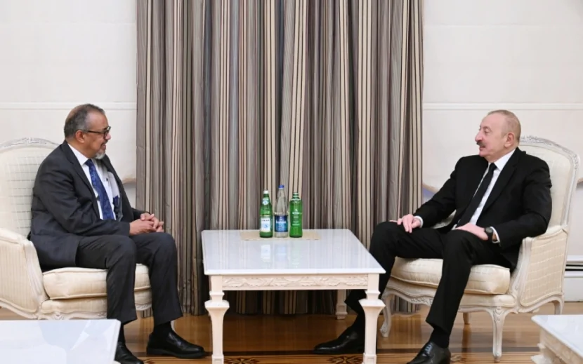 İlham Əliyev ÜST Baş direktorunu qəbul edib