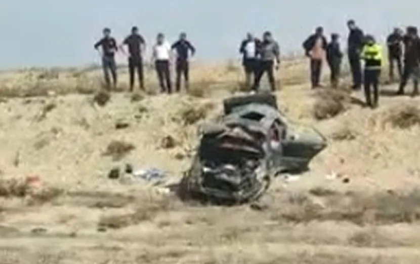Zərdabda “Mercedes” aşdı, sürücü öldü - Video