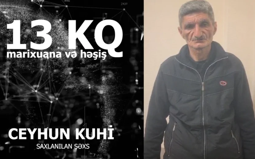 Keçmiş məhkumdan 13 kq marixuana aşkarlandı