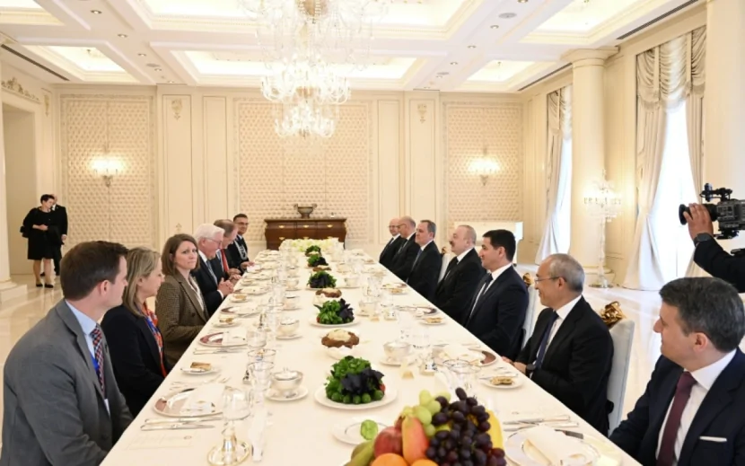 İlham Əliyevin adından Almaniya Prezidentinin şərəfinə rəsmi nahar verildi