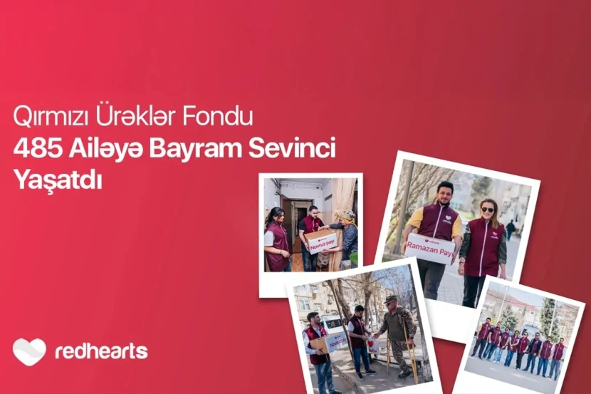 Qırmızı Ürəklər Fondu 485 ailəyə bayram sevinci yaşatdı