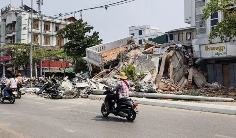 Myanmada yenidən güclü zəlzələ baş verdi
