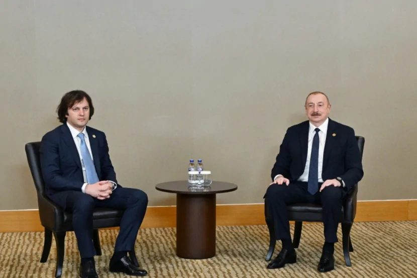 Azərbaycan Prezidenti Kobaxidze ilə görüşüb 