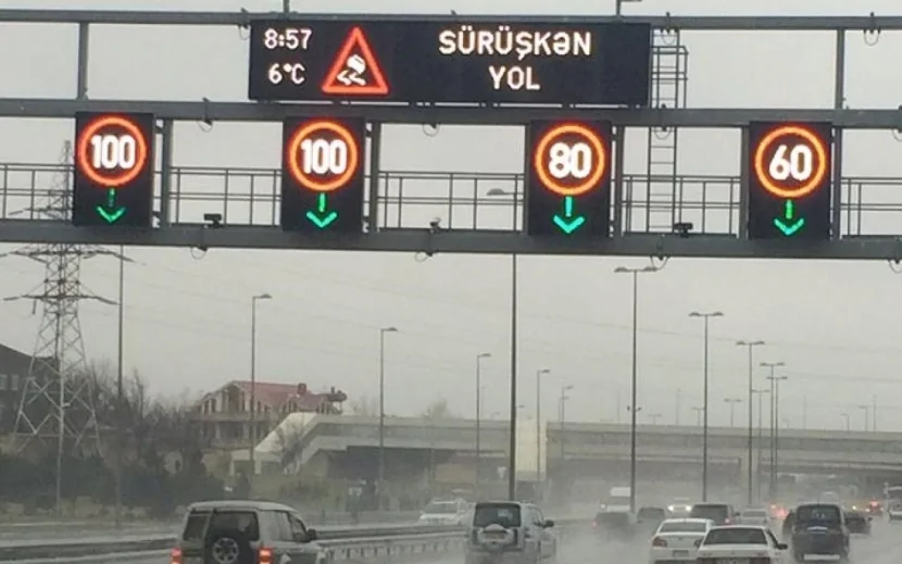 Aeroport yolunda sürət həddi endirildi