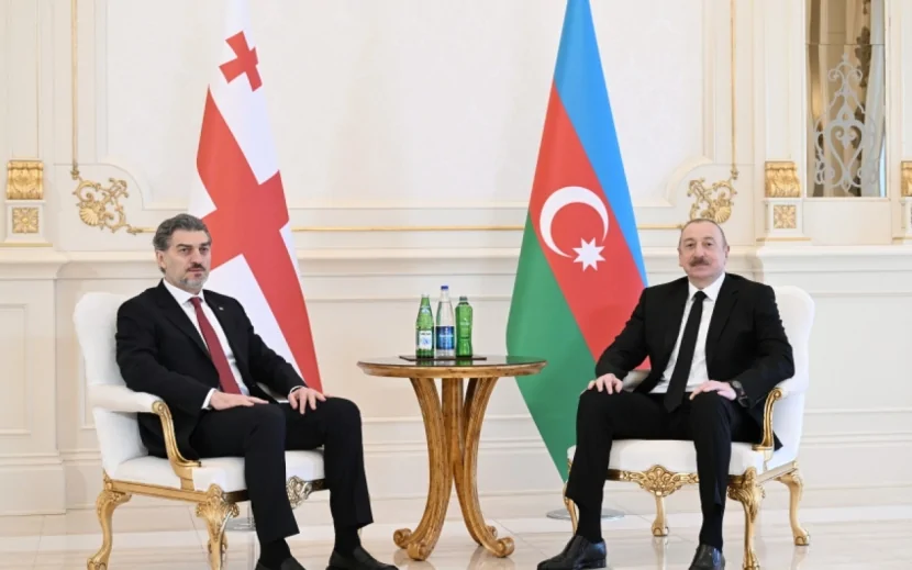 İlham Əliyev Gürcüstan Prezidenti ilə görüşdü - FOTO (YENİLƏNİB)