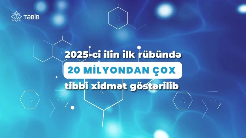 2025-ci ilin ilk rübündə 20 milyondan çox tibbi xidmət göstərilib