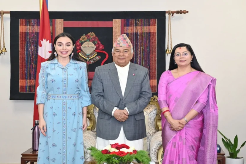 Leyla Əliyeva Nepalın Prezidenti ilə görüşüb 