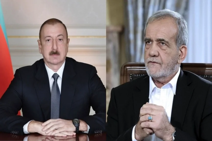 İlham Əliyev Məsud Pezeşkiana başsağlığı verib 